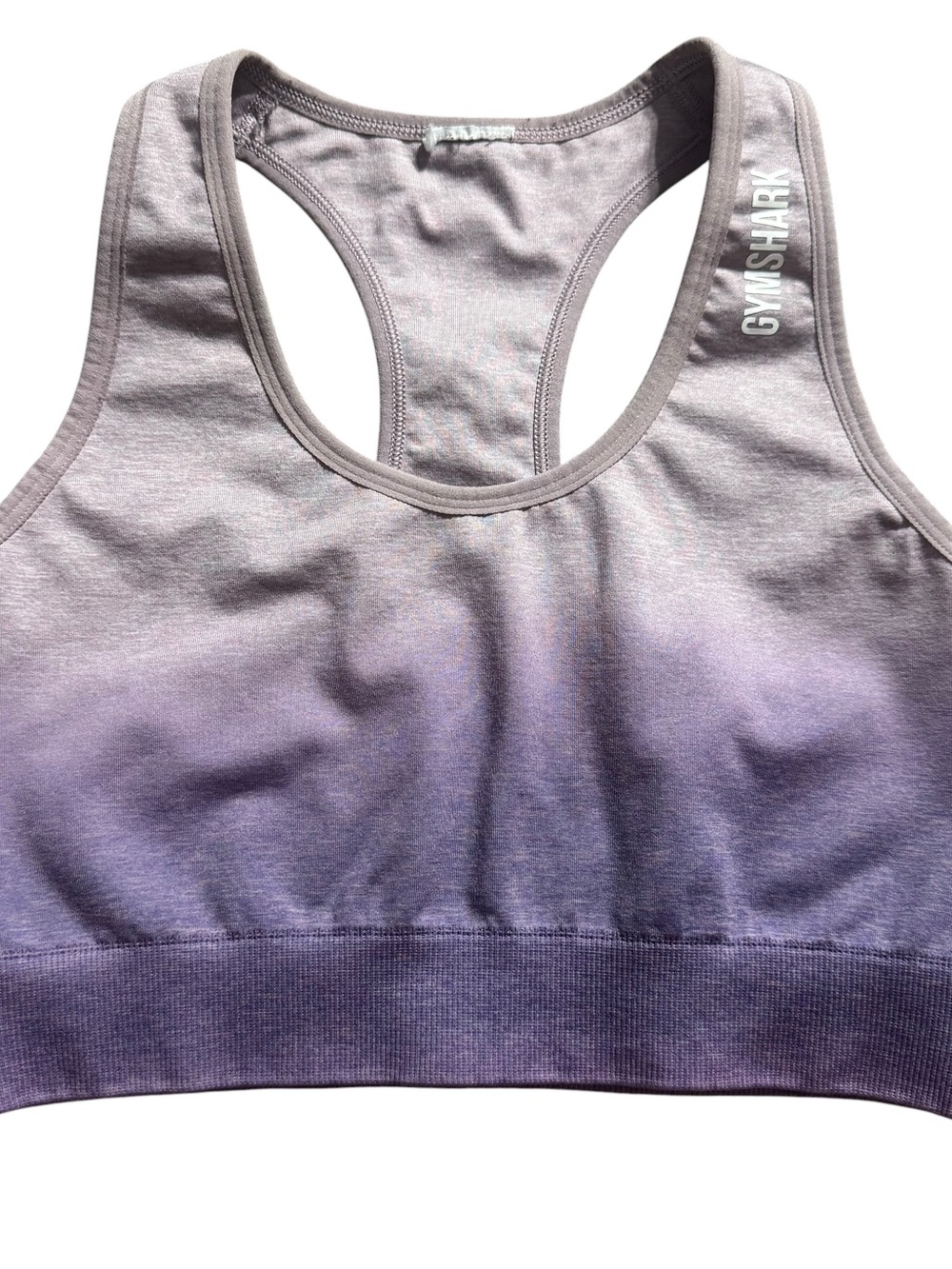 Gymshark Ombre Seamless Racerback Sports Bra Purple Womens Size Small